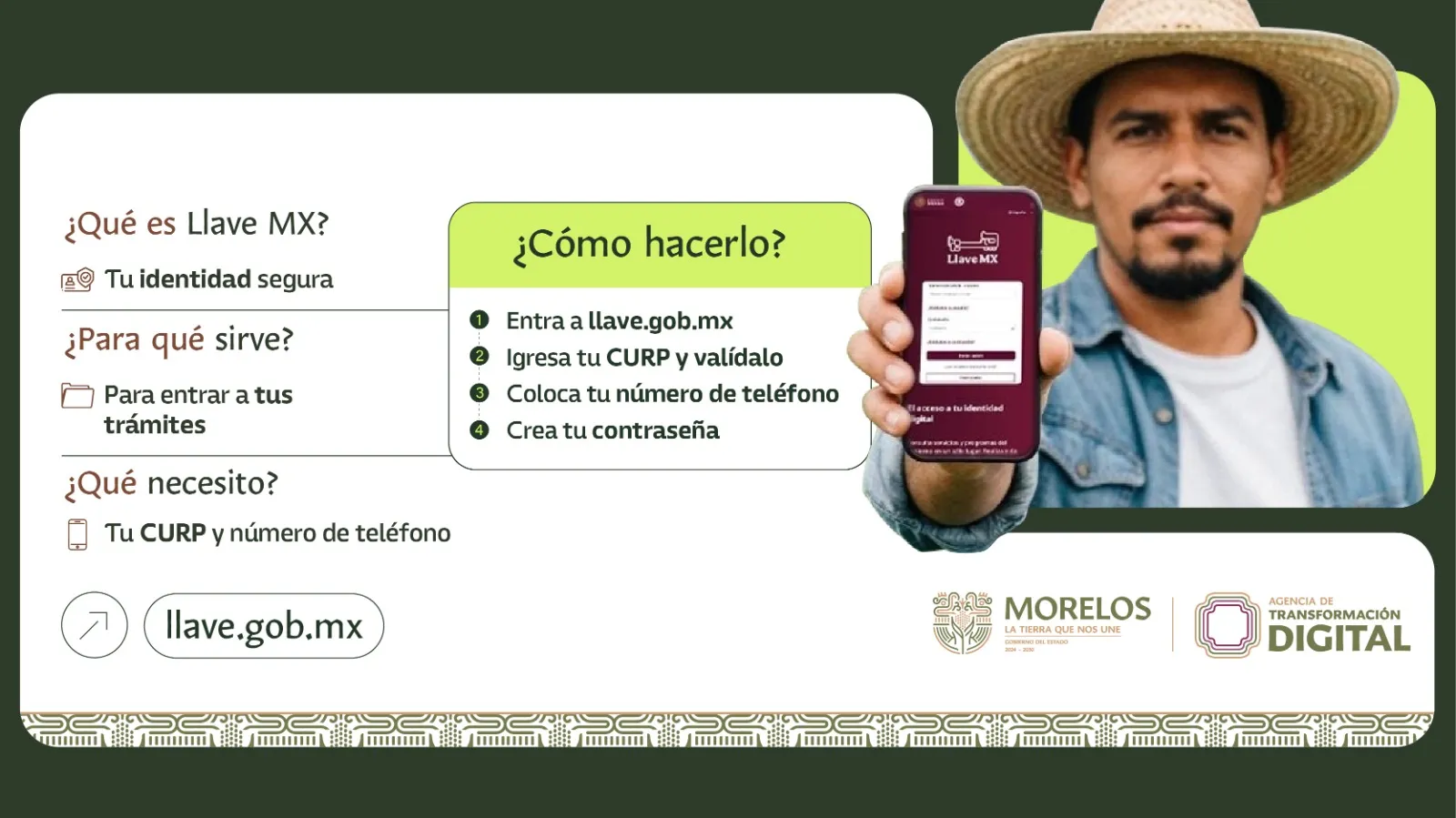 Blindan identidad digital de ciudadanos con la plataforma Llave MX en Morelos