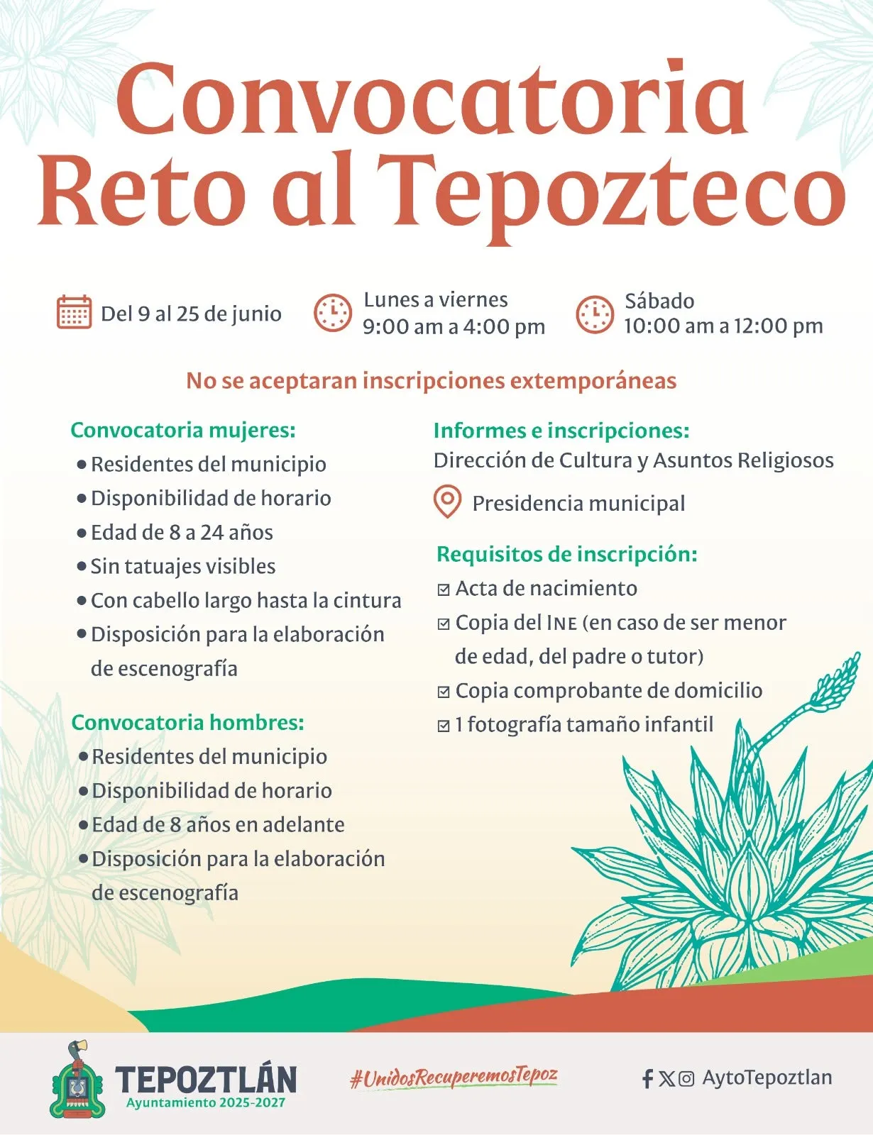 Convocan a participar en la tradicional representación del Reto al Tepozteco