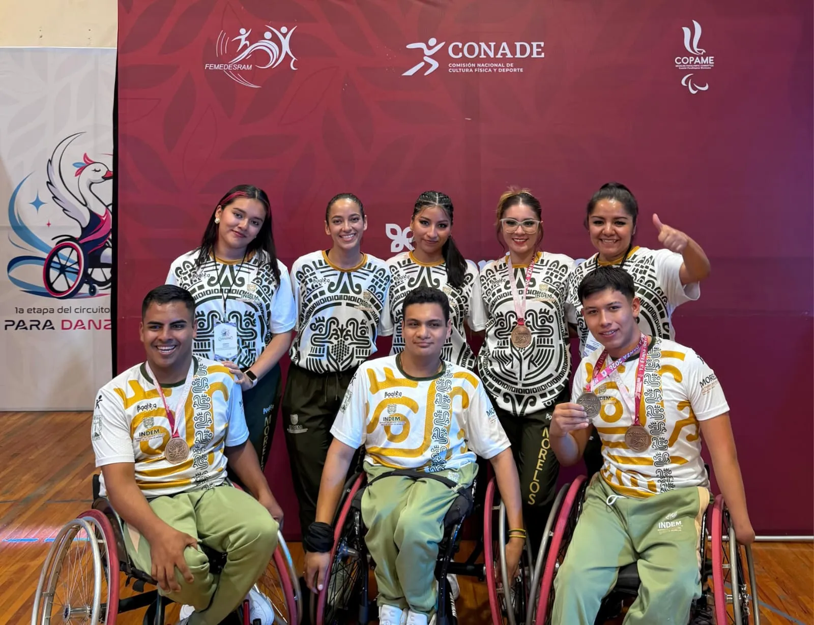 Paratletas morelenses brillan en circuito nacional de paradanza y suman tres medallas