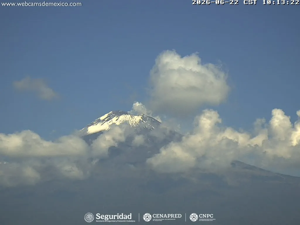 Popocatépetl registra 54 exhalaciones y mantiene alerta en Amarillo Fase 2