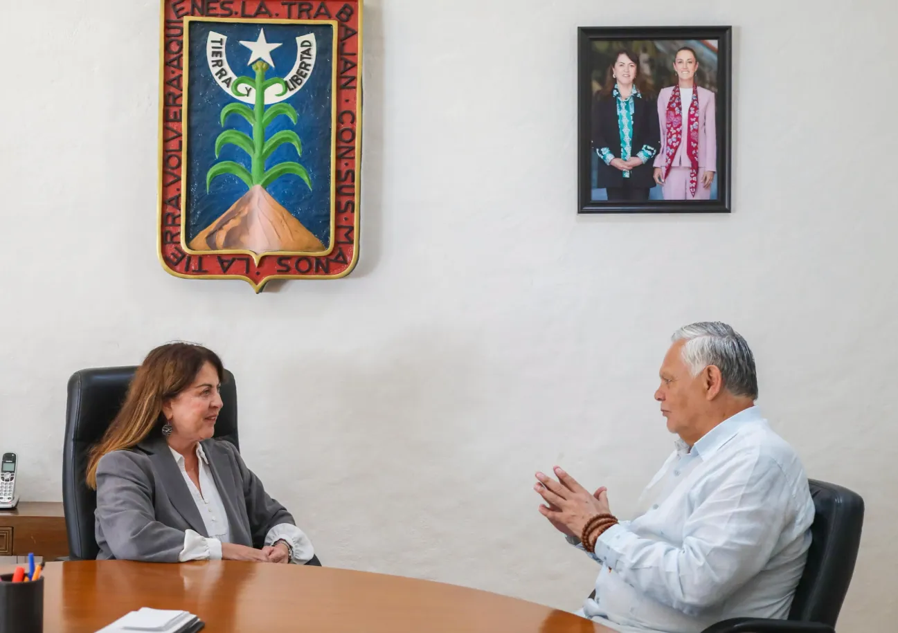 Reaparece Javier García Chávez; gobernadora destaca su reincorporación a las actividades del Gobierno de Morelos