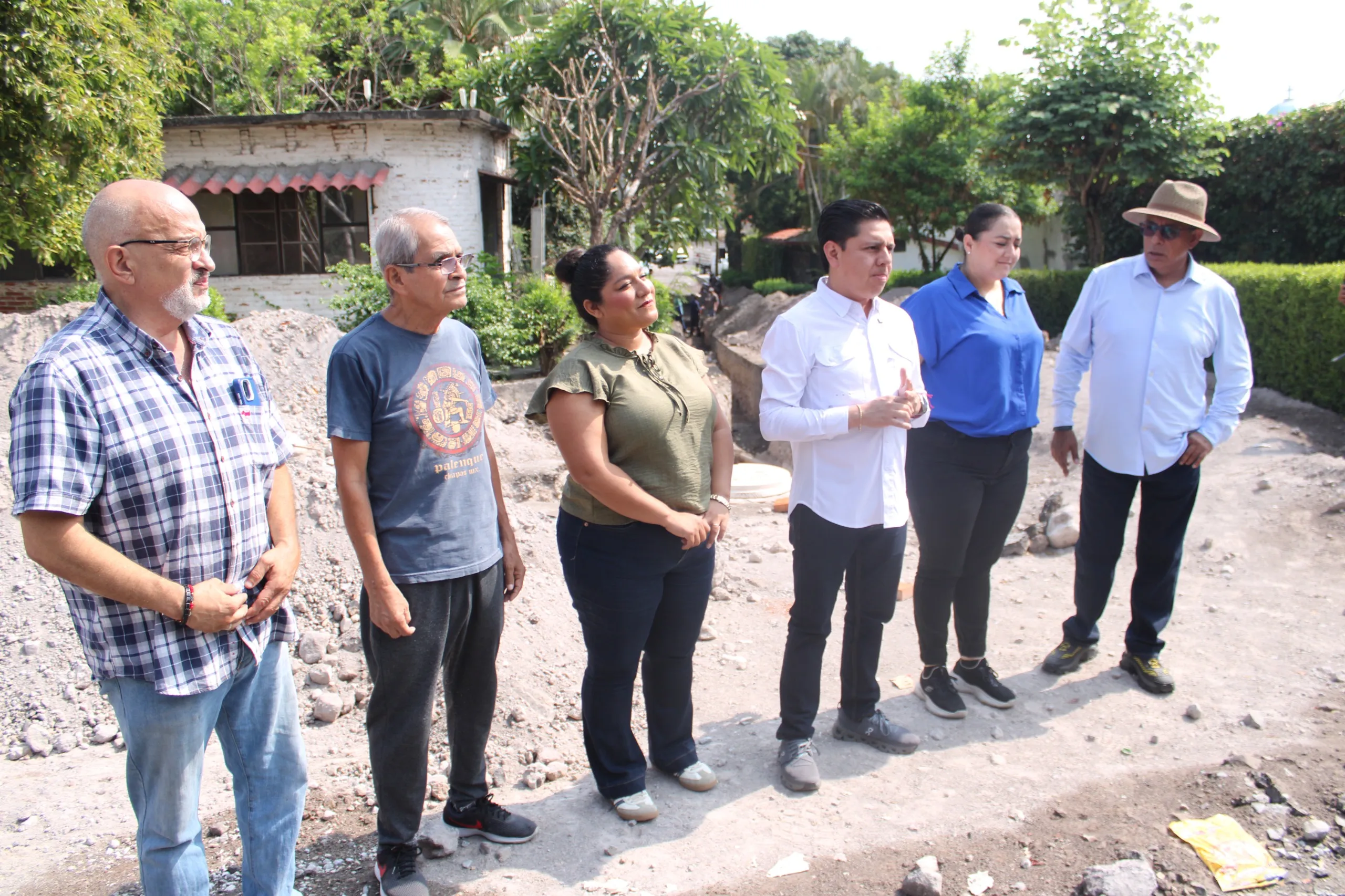 Supervisa Alan Martínez avance de la rehabilitación de drenaje sanitario en la Unidad Morelos